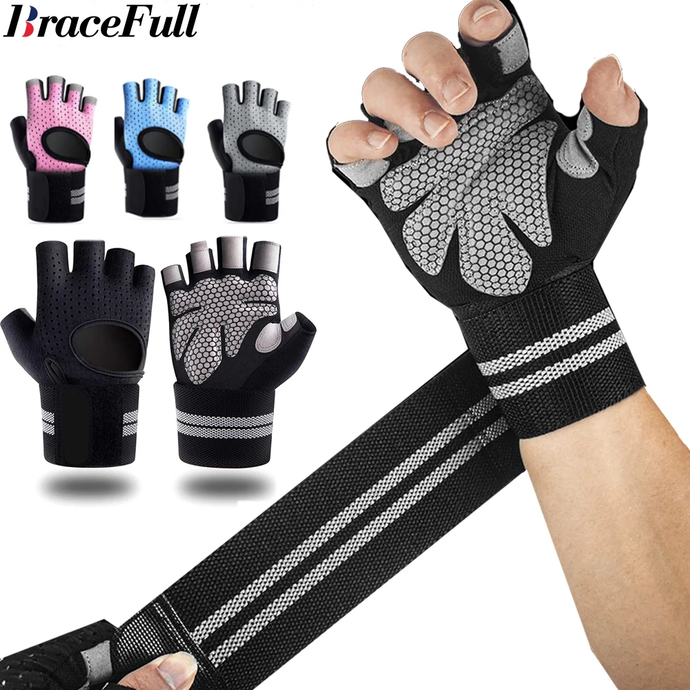 Crossfit G - 1 คู่ Half Finger GYM Fitness