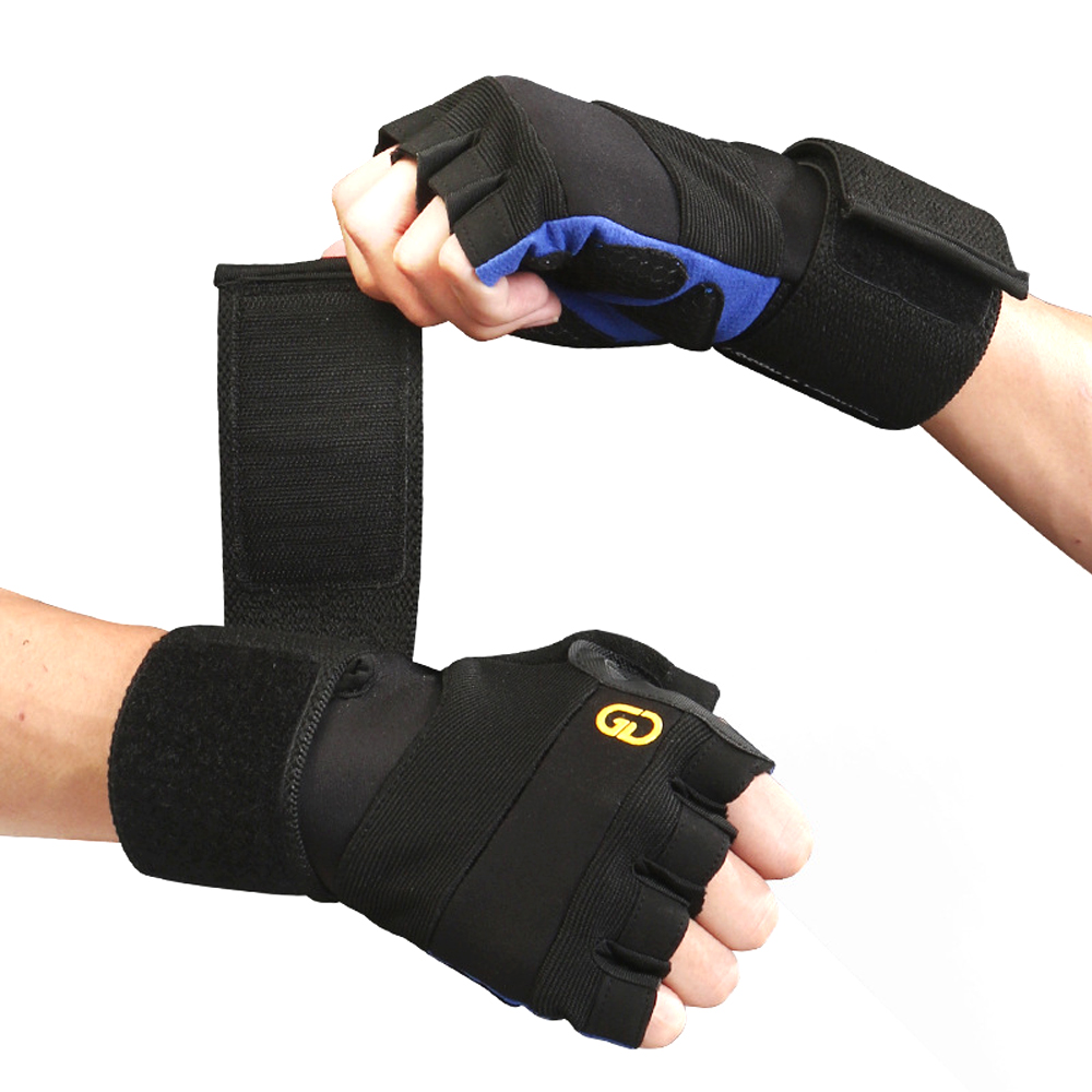 Crossfit Gym Gear - ถุงมือออกกําลังกาย 1 คู่พร้อมสายรัดข้อมือและการป้องกันฝ่ามือเต็มรูปแบบ, อุปกรณ์ออกกําลังกายแบบมัลติสปอร์ตสําหรับ Crossfit/เพาะกาย/แขวน