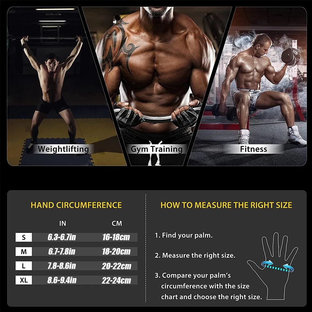 1 คู่ Half Finger GYM Fitness  - Crossfit G บทวิจารณ์และราคา